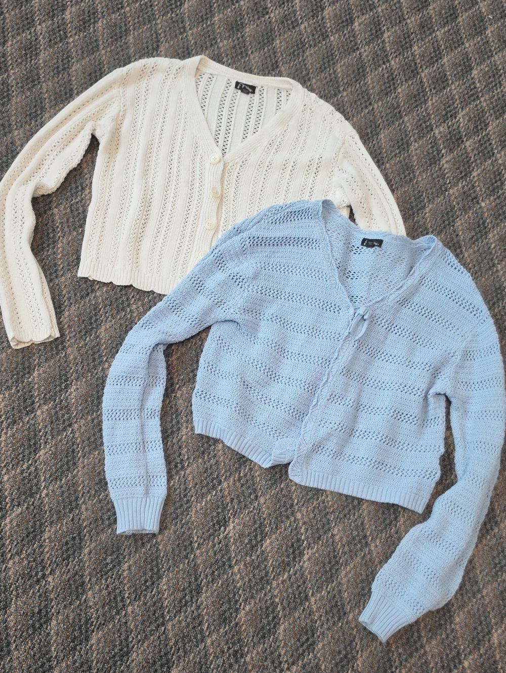 2 Kids Art class Knit Cardigans